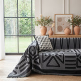 Pet Couch Cover - Boho Dark Grey