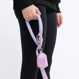 Multipurpose Seatbelt Handsfree Leash & Poop Bag Holder Set - Lilac