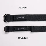 Coleira Tática para Cachorros - Preta (2"/5cm)