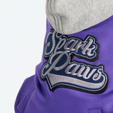 Dog Varsity Jacket - Purple