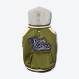 Dog Varsity Jacket - Olive