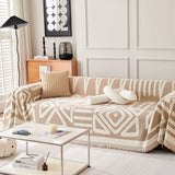 Boho Beige Couch Cover