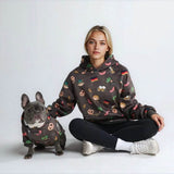 Germany Hoodie Dark Brown||size:S,M,L,XL,2XL,3XL,4XL,5XL