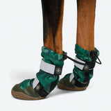 Dog Rainboots, Waterproof Dog Shoes - Green Camo