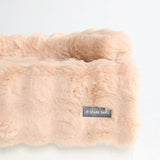 Calming Fluffy Couch Cover Dog Bed - Beige