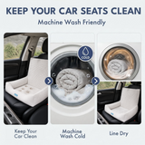 Frostcore™ Cama Refrescante para Assento de Carro para Cães - Waffle Grey