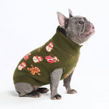 Christmas Knit Dog Sweater - Gingerbread