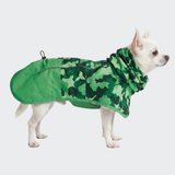 Dog Raincoat - Camo Green||size:S,M