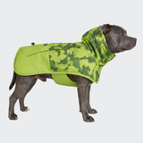 Dog Raincoat - Camo Lime||size:3XL