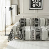 Mosaic Black Couch Cover