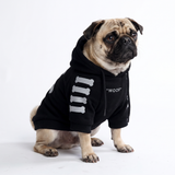 Woof Black Hoodie||size:L