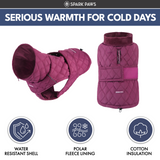 Magenta Quilted Winter Jacket||size:S,M,L,XL,2XL,3XL,4XL