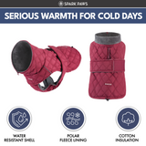 Red Quilted Winter Jacket||size:S,M,L,XL,2XL,3XL,4XL