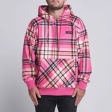 Moletom Humano Xadrez Rosa