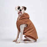 Jaqueta de lã para cachorro Teddy Sherpa - Marrom