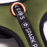 Arnês para cães ultramacio para roupas esportivas - Verde