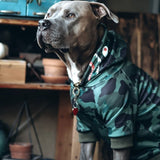 Moletom Tubarão Monstro Cachorro - Verde Camuflado