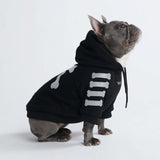 Moletom para cachorro "WOOF" - Preto e Refletivo