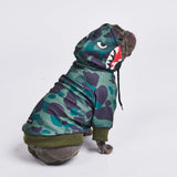 Moletom Tubarão Monstro Cachorro - Verde Camuflado