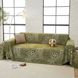 Pet Couch Cover - Rustic Bohemian Green