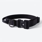 Conjunto de Coleira Tática para Cachorros - Preto (2"/5cm)