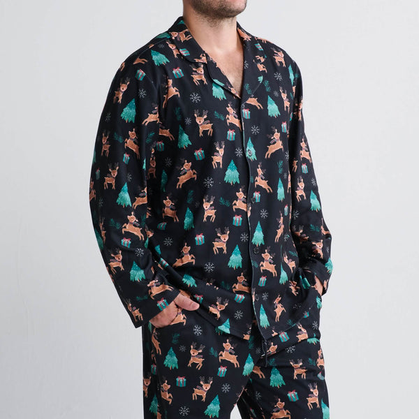 Human Pajama Top - Reindeers