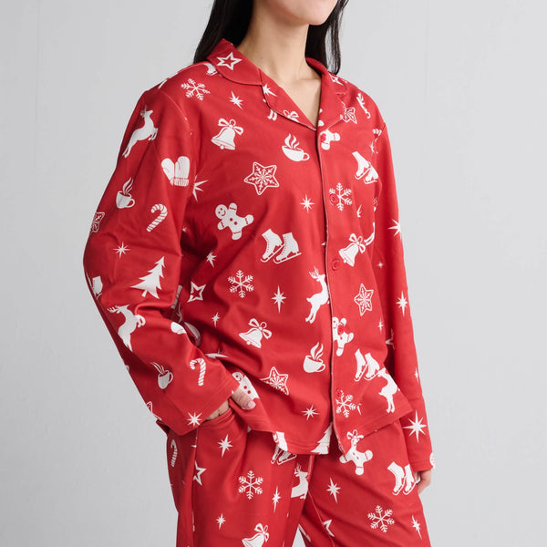 Human Pajama Top - Red Cheer