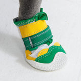 Hot Pavement Pawtector Dog Shoes - Green Yellow