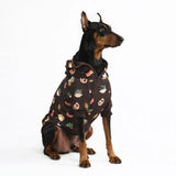 Germany Hoodie Dark Brown||size:4XL,5XL