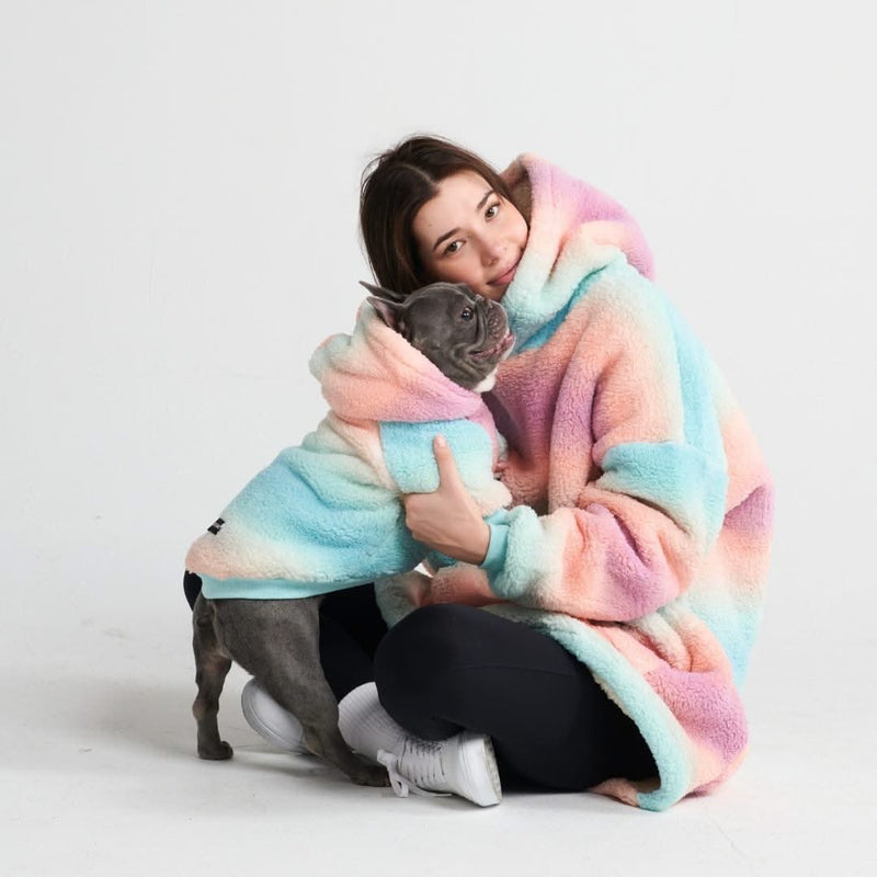 Moletom com capuz Fluffdreams™ calmante para ansiedade - Glacê Pastel