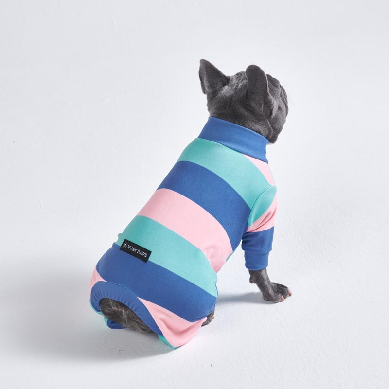 Pijama para cachorro - Azul Marinho Turquesa