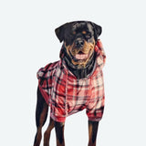 Moletom xadrez vermelho para cachorro