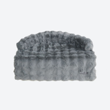 Calming Fluffy Couch Cover Dog Bed - Grey