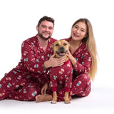Human Pajama Pants - Teddy Christmas||size:S,M,L,XL,2XL