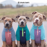 Aqua Lilac Plush Fleece Dog Sweater||size:S,M,L,XL,2XL,3XL,4XL