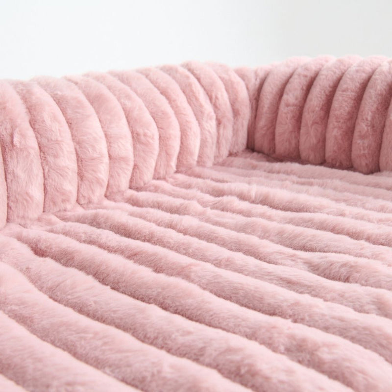 Luxury Couch Cover Dog Bed - Pink