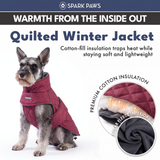 Red Quilted Winter Jacket||size:S,M,L,XL,2XL,3XL,4XL