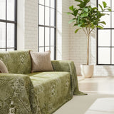 Rustic Boho Green Couch Cover