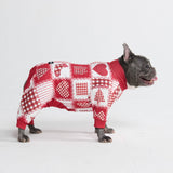 Dog Christmas Pajama - Festive Patchwork