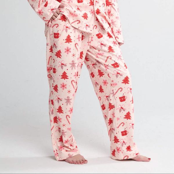 Human Pajama Pants - Candy Cane