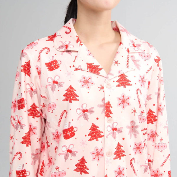Human Pajama Top - Candy Cane