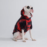 Moletom de veludo para cachorro - Vermelho e Preto