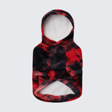 Moletom de veludo para cachorro - Vermelho e Preto
