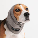 Protetor protetor de ouvido para cães calmante para ansiedade - cinza