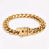 Colar corrente de ouro 20 mm elo cubano