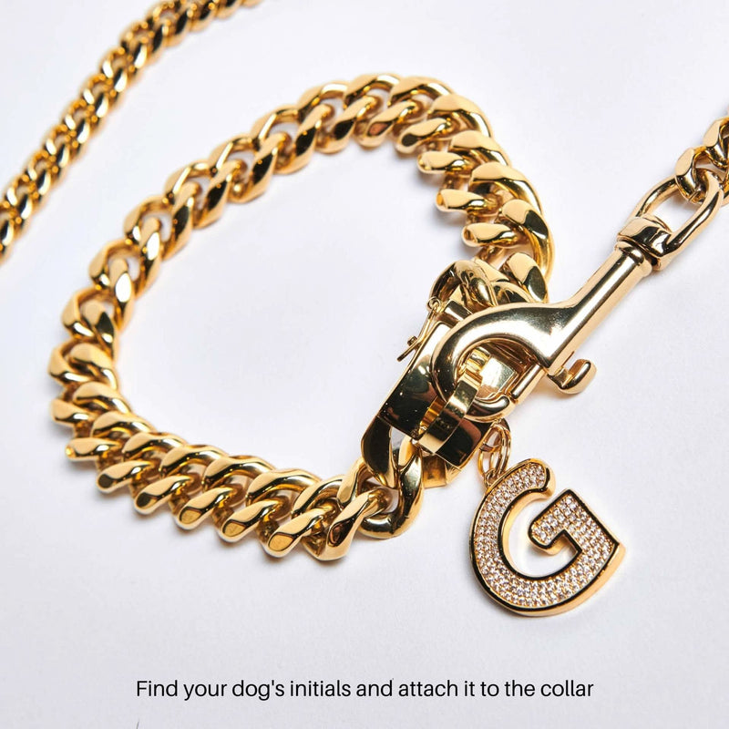 Colar corrente de ouro 20 mm elo cubano