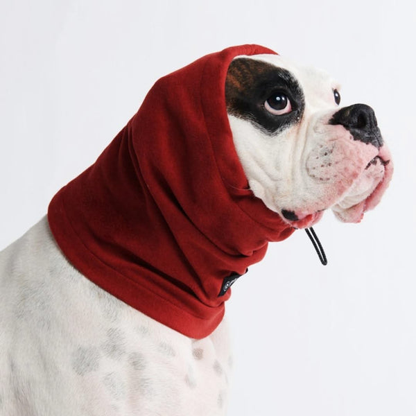 Protetor protetor de ouvido para cães calmante para ansiedade - Vermelho