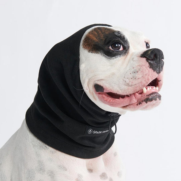 Protetor protetor de ouvido para cães calmante para ansiedade - preto