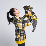 Moletom Humano Xadrez Amarelo