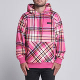 Moletom Humano Xadrez Rosa